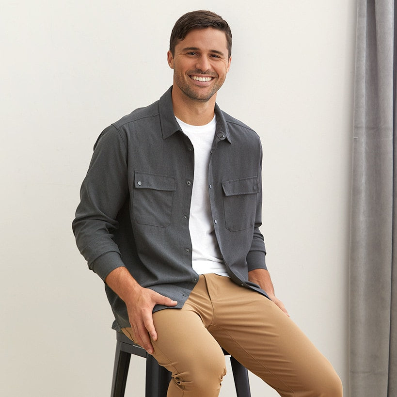 Men's Button-Up Long Sleeve Shirt