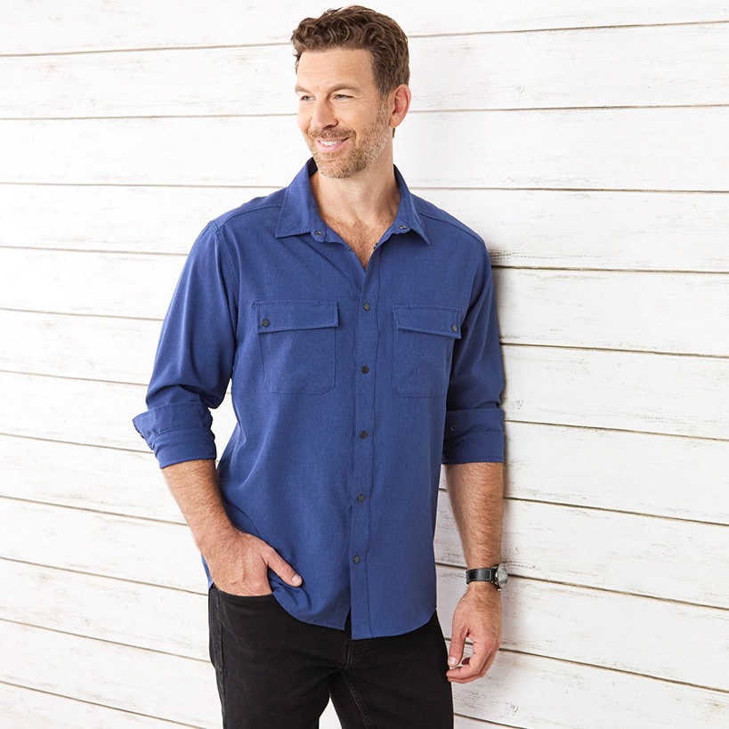 Men's Button-Up Long Sleeve Shirt