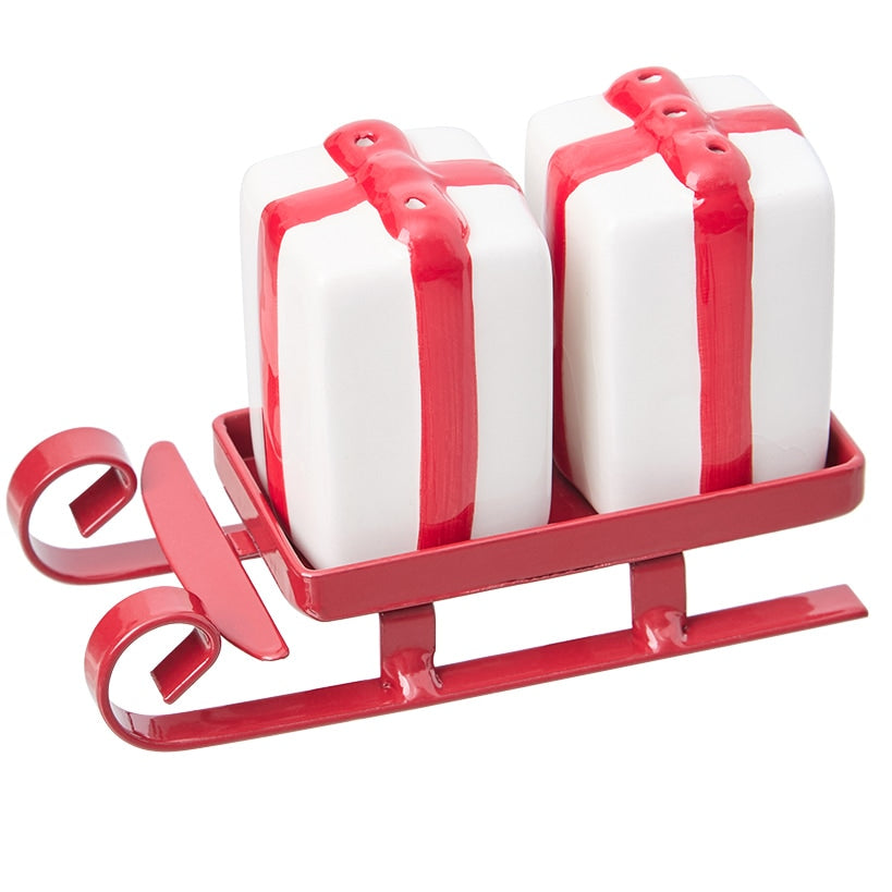 Sleigh Salt And Pepper Shakers
