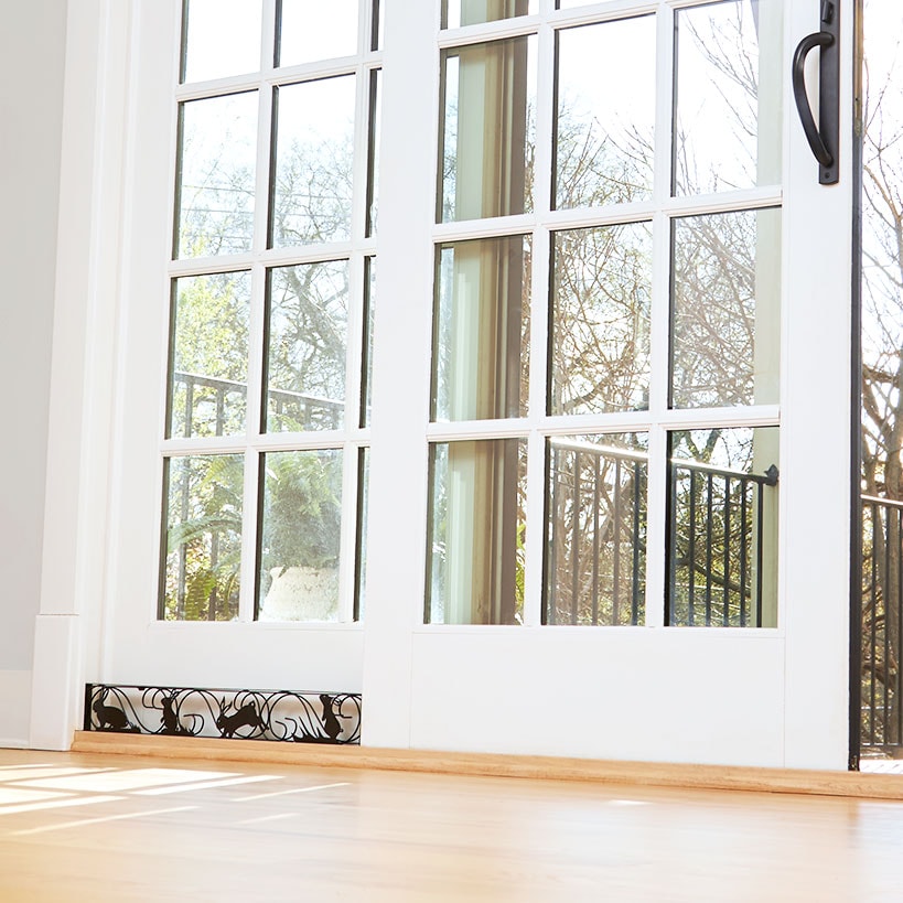 Sliding Door Lock with Decorative Bunny Design Expands 26" to 41"