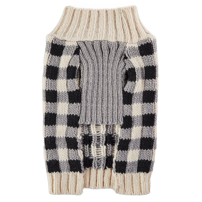 Buffalo Check Pet Sweater