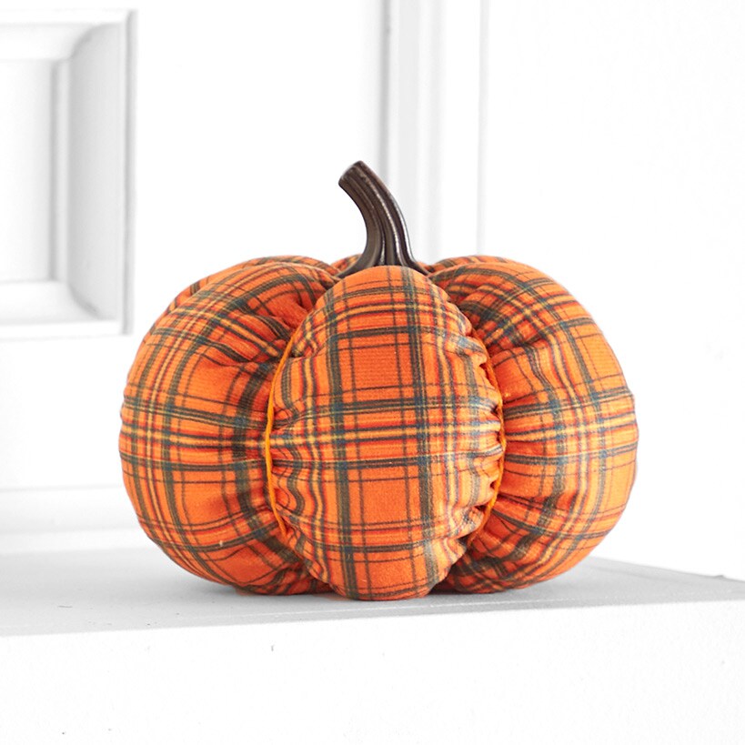 Decorative Harvest Plush Pumpkin