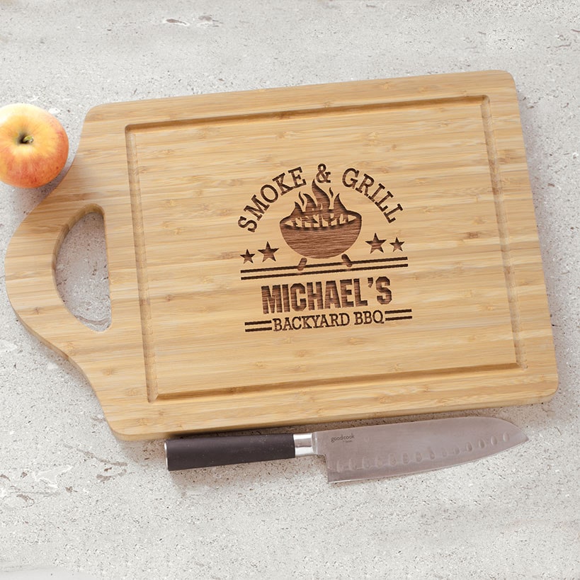 Personalized Backyard BBQ Cutting Board