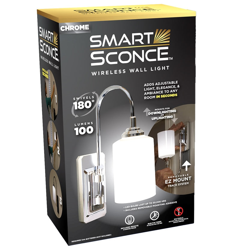 Smart Sconce™ Dimmable Wireless Wall Light With Remote