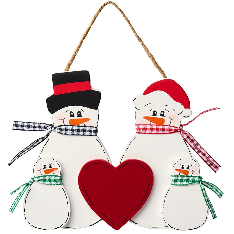 Christmas Personalized Snowman Family Ornaments