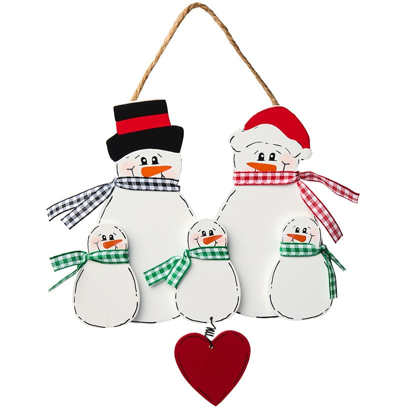 Christmas Personalized Snowman Family Ornaments