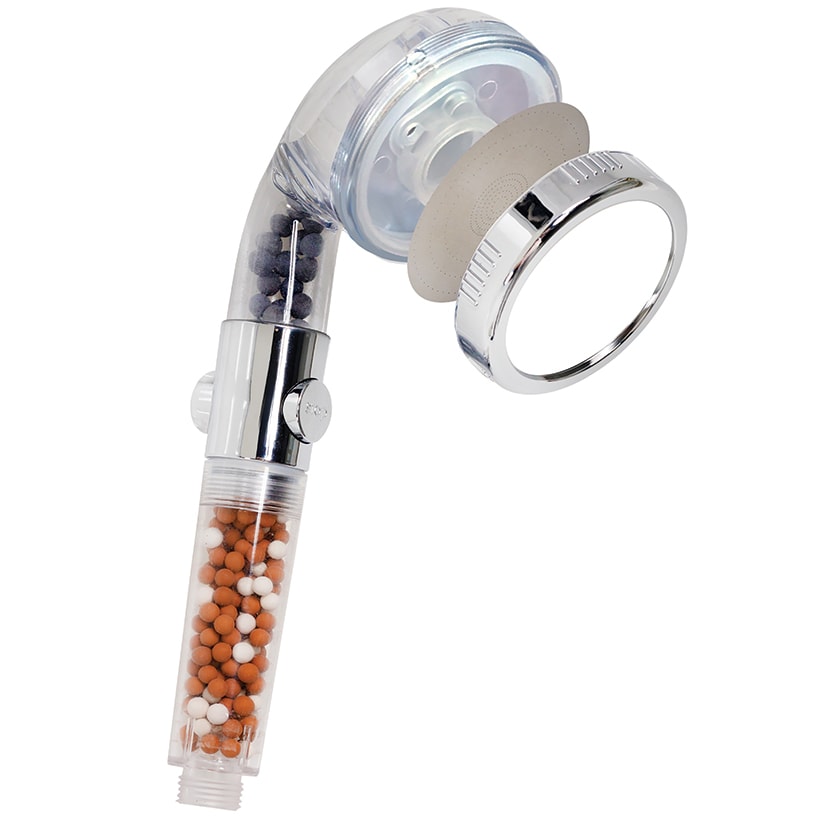 Soft Water High Pressure Shower Head - With 3 Spray Modes and Mineral Beads