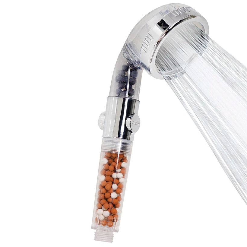 Soft Water High Pressure Shower Head - With 3 Spray Modes and Mineral Beads