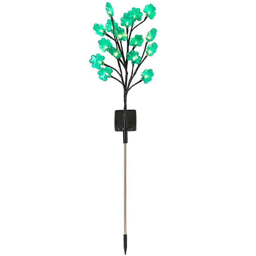 St Patrick's Clover Green Bouquet Garden Stake