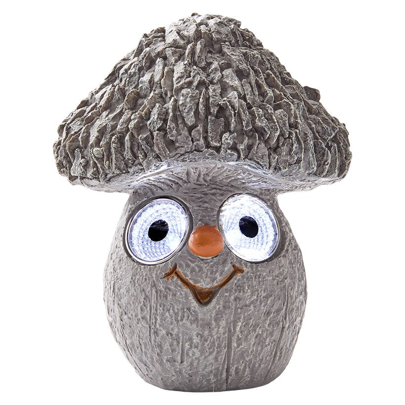 Mushroom Solar Eyed Garden Statue