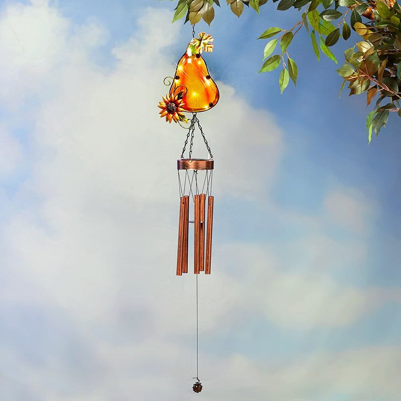 Solar Fall-Themed Wind Chime