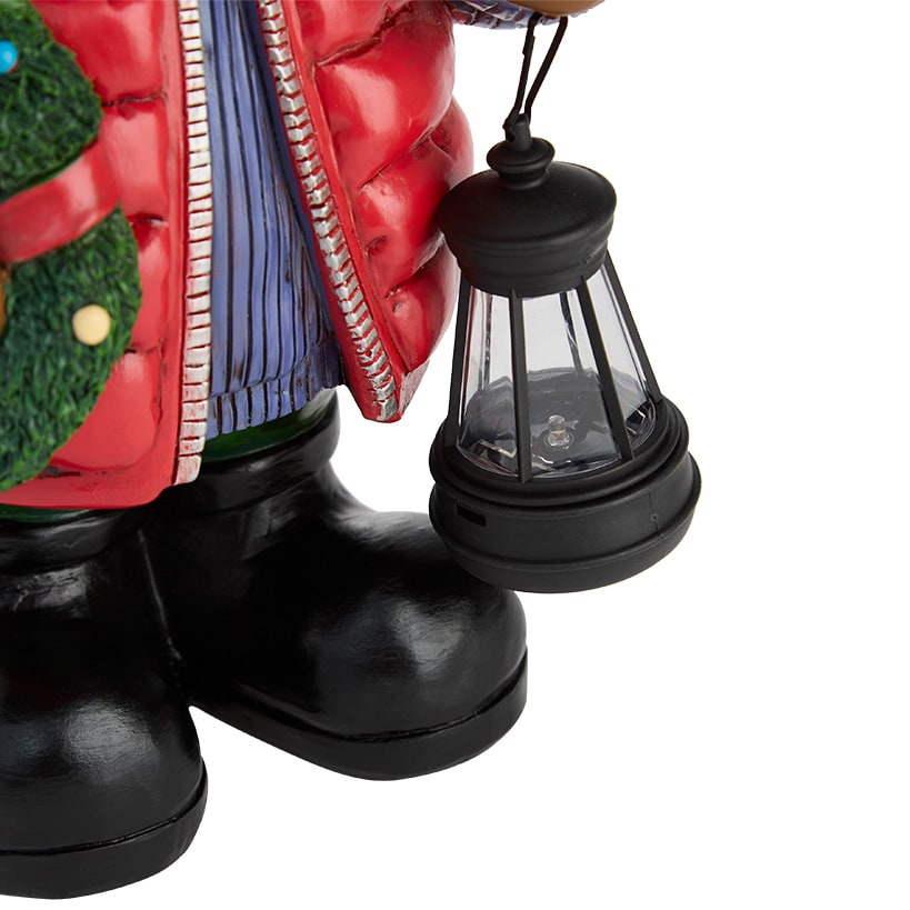 Christmas Moose or Snowman with Solar Lantern#select-statue_moose