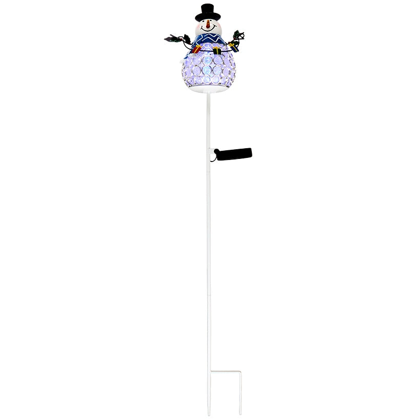 Solar Snowman Stake