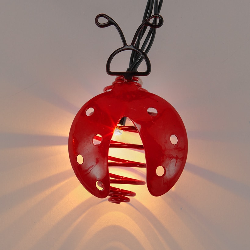 Solar Ladybug String Lights