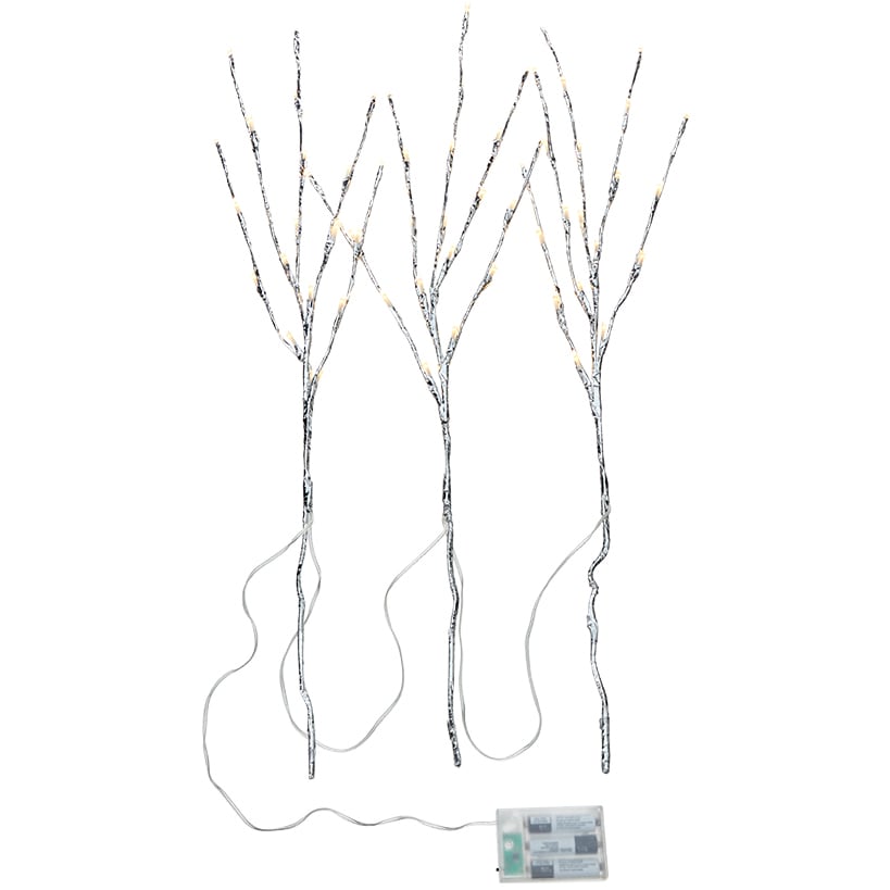 Lighted Winter Branches - 3 Piece Set - Multi Color
