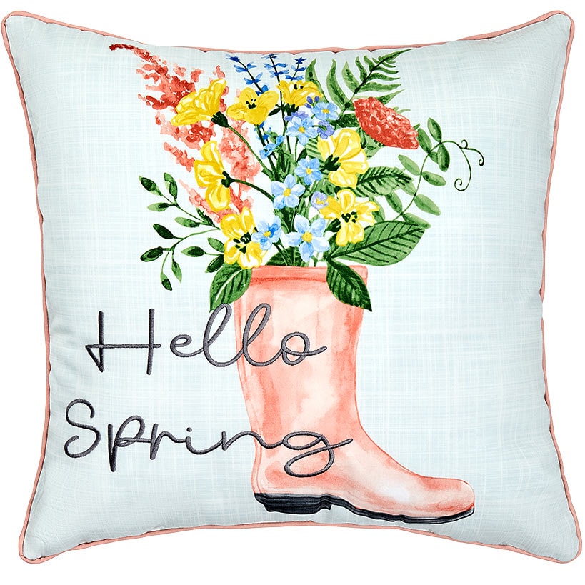 Hello Spring Accent Pillow