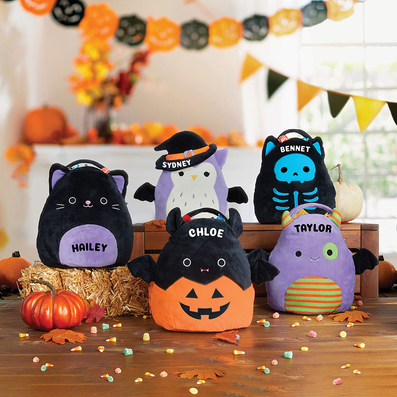 Personalized Halloween Squishmellow Treat Bag Stump Skeleton