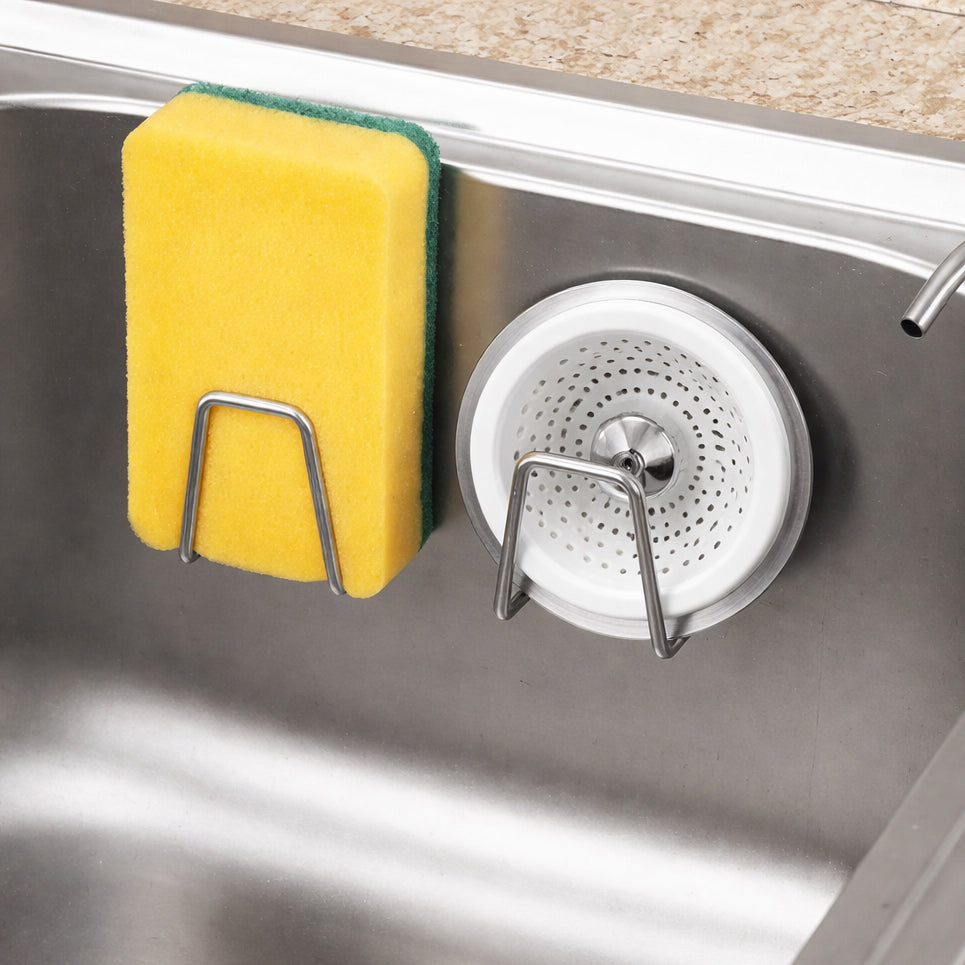 LTD Commodities Stainless Steel Kitchen Sink Sponge Holder-Set of 2