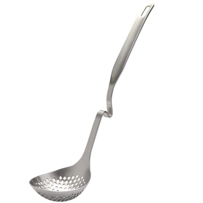 Stainless Steel Ladle with Rim Rest