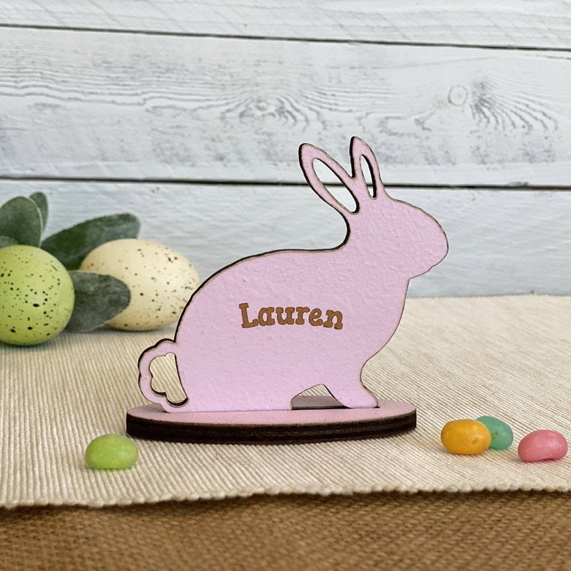 Personalized Standing Bunny Wood Gifts
