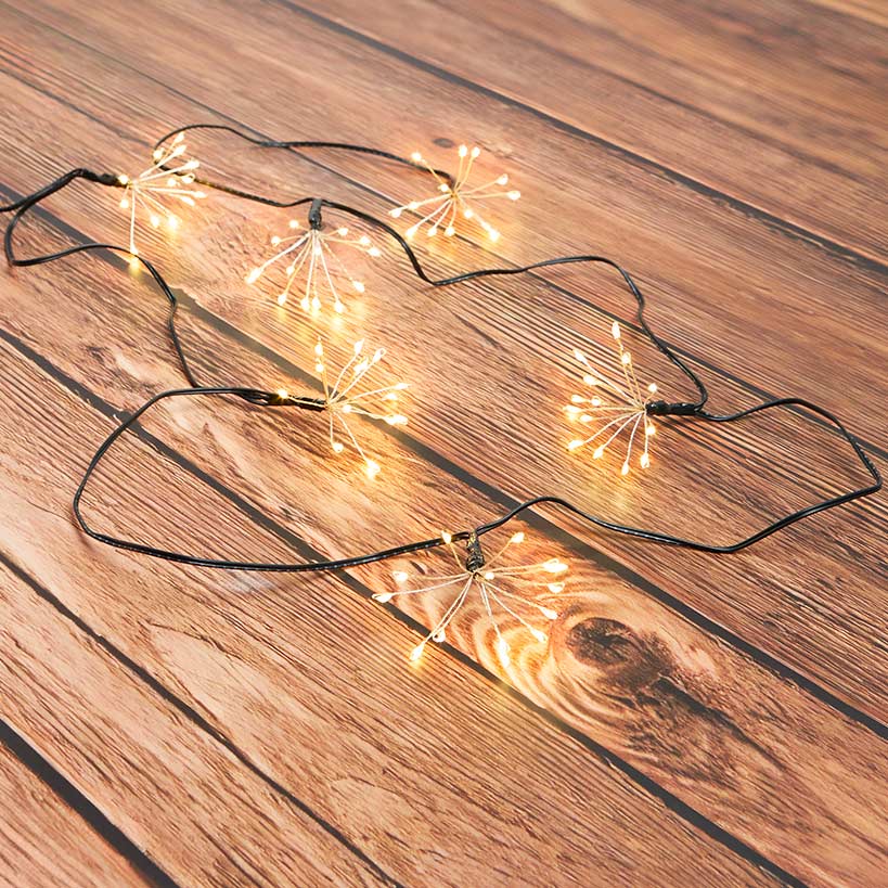 Solar Starburst String Lights With 8 Light Modes
