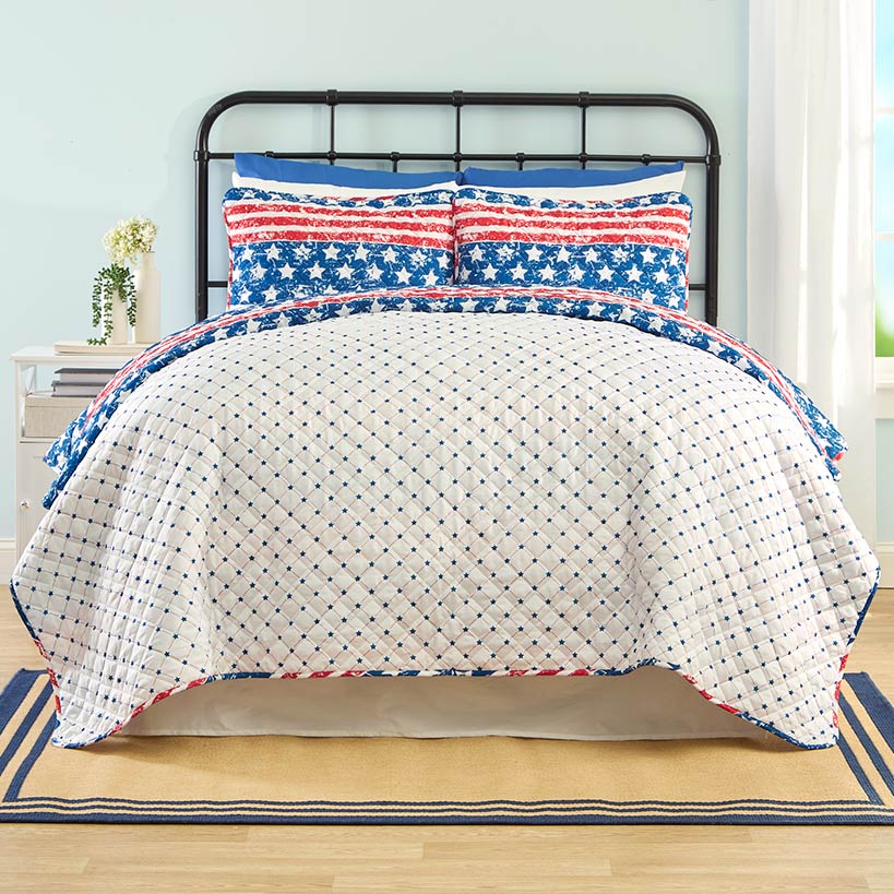 Mossy Oak Stars and Stripes Reversible Quilt, Full/Queen or King