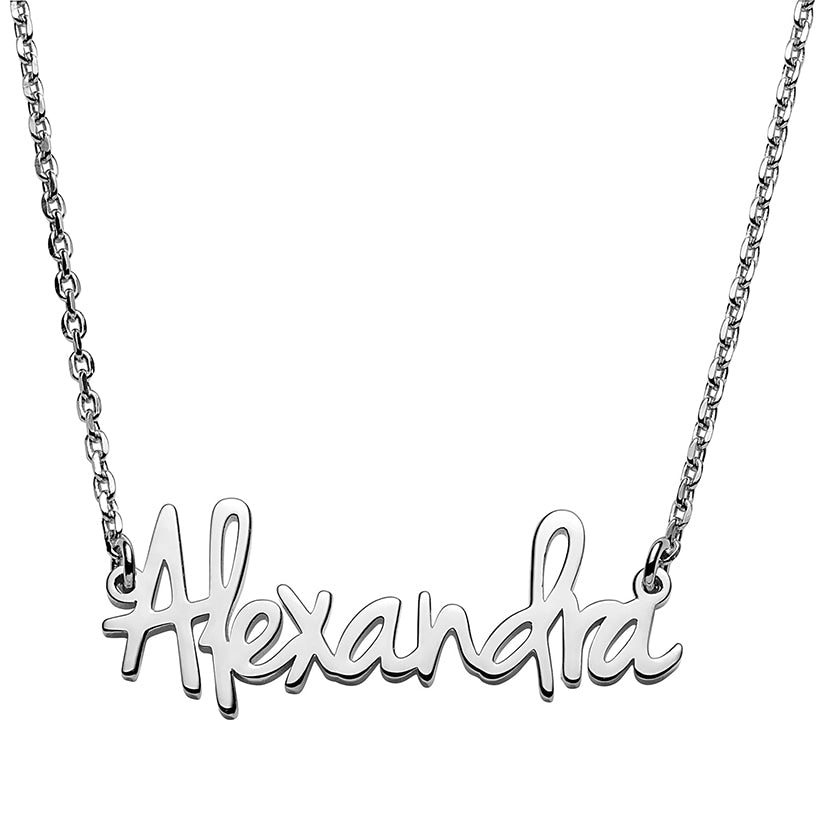 Personalized Name Necklace Sterling Silver
