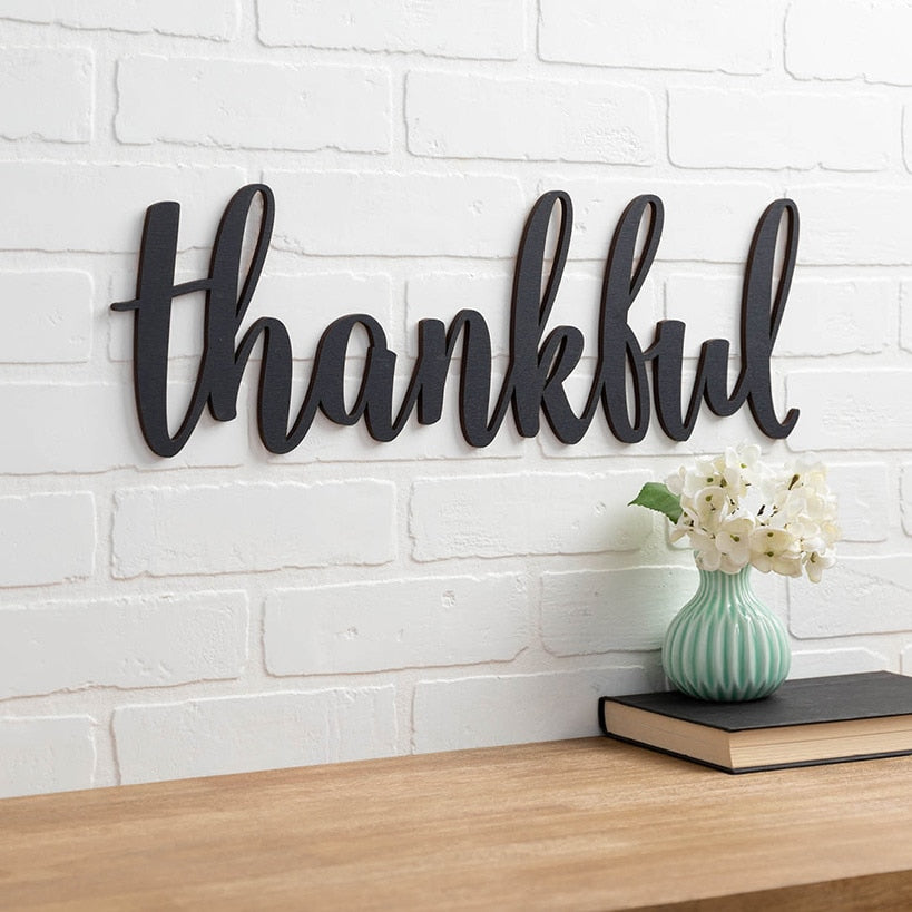 Thankful Wood Decor