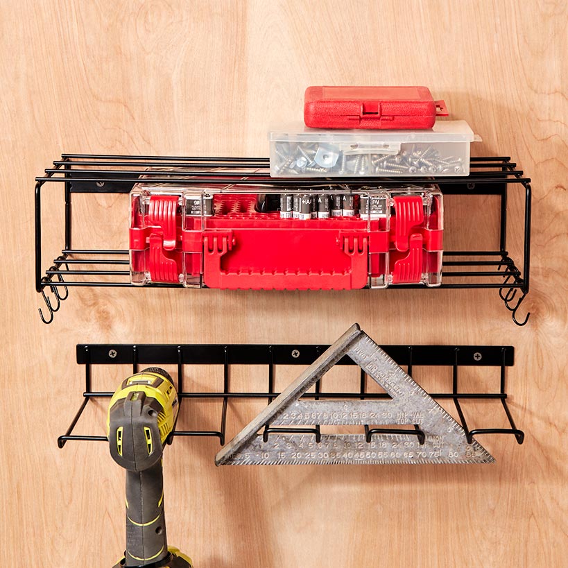 Power Tool Holder Organizers for Garage and Workshop Storage - Set Of 2