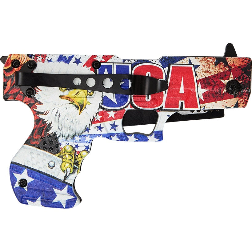 USA Eagle Gun Liner Lock Knife