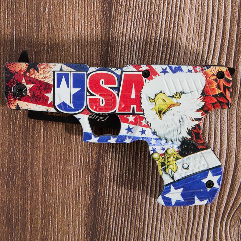 USA Eagle Gun Liner Lock Knife