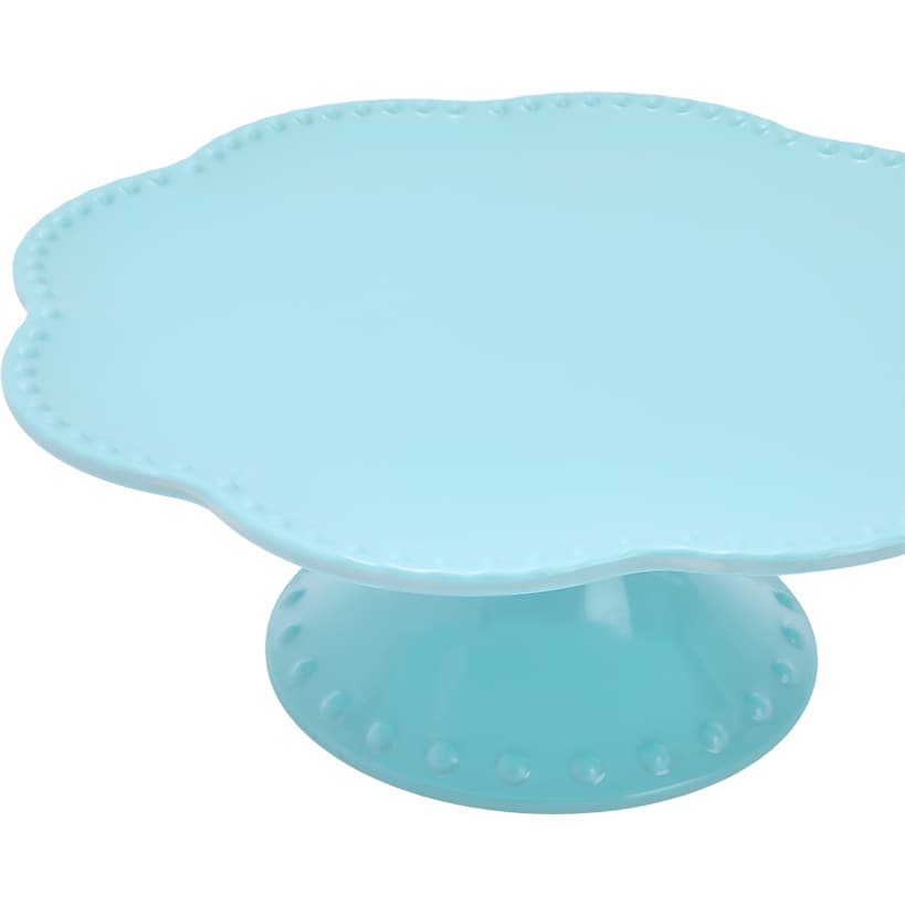 Vintage Beaded Melamine 10" Decorative Cupcake or Cake Stand#select-color_aqua