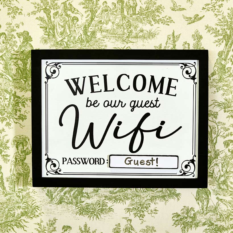 Be Our Guest Wall Art Collection#select-item_10"-wifi-password-sign