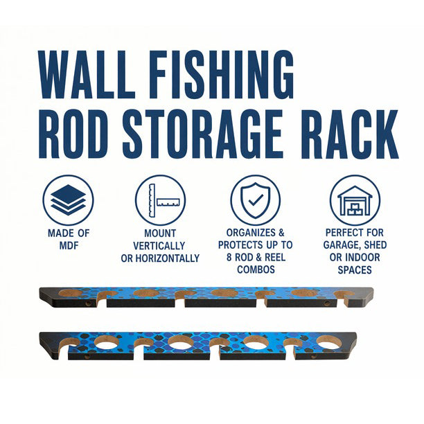 Wall Fishing Rod Storage Rack