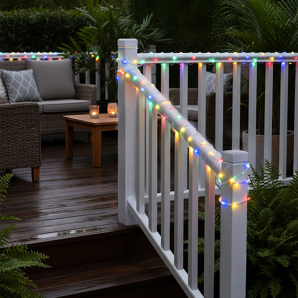 Waterproof Rope Lights With 8 Light Settings - 17 Ft