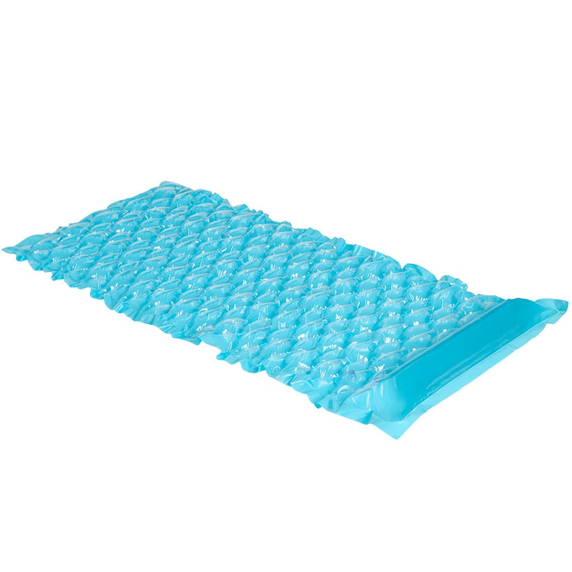 Inflatable Floating Wave Mat Pool Lake Beach For Adults Pink Blue