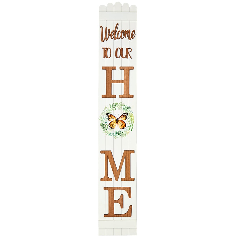 Welcome to My Home Porch Leaner – Decorative Outdoor Sign