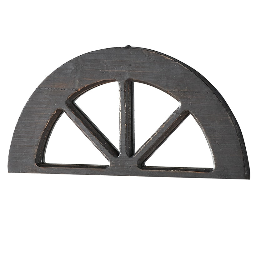 Distressed Wood Windowpane or Arch Mirrors