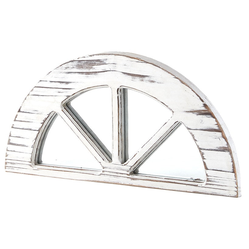 Distressed Wood Windowpane or Arch Mirrors
