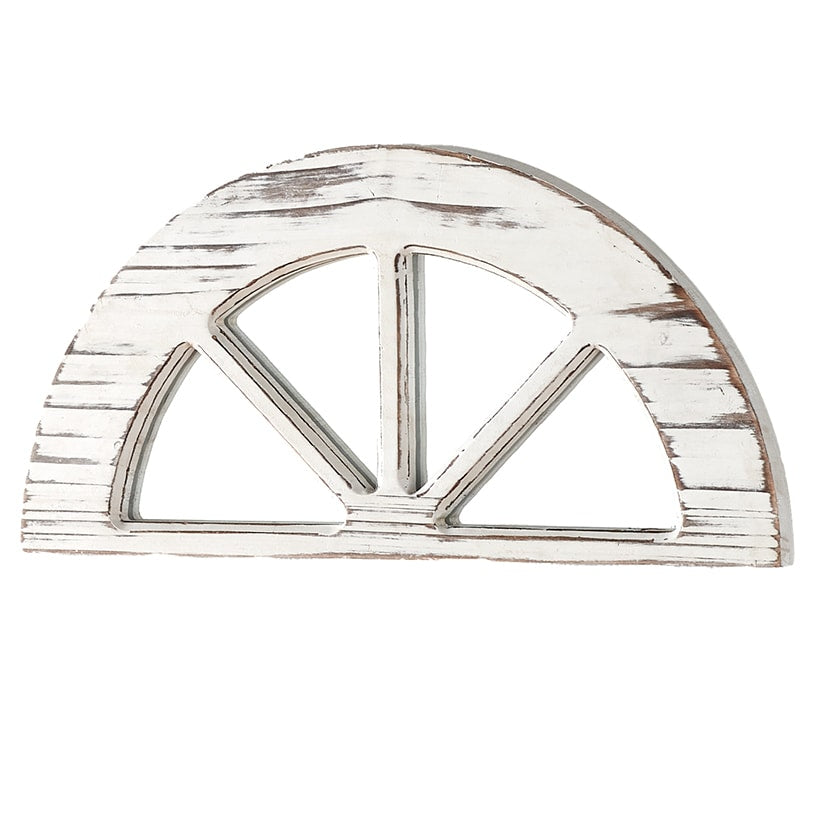 Distressed Wood Windowpane or Arch Mirrors