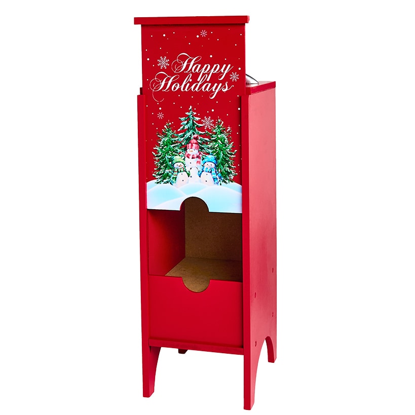 Boxed Wine Decorative Wooden Cover for Christmas - Holds 3L