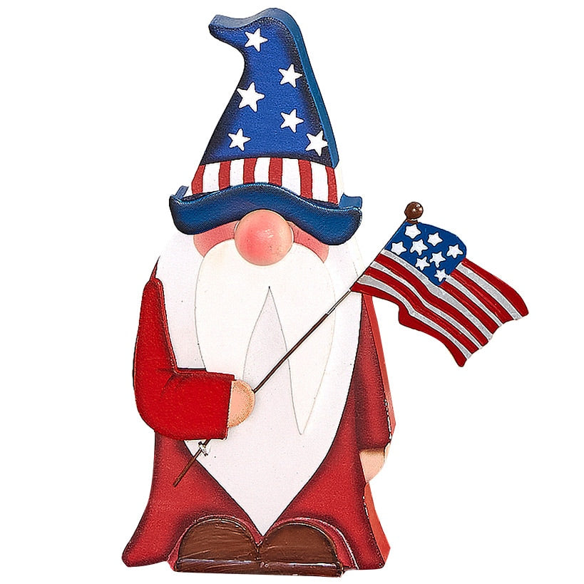 Americana Gnome Stars and Stripes Decor