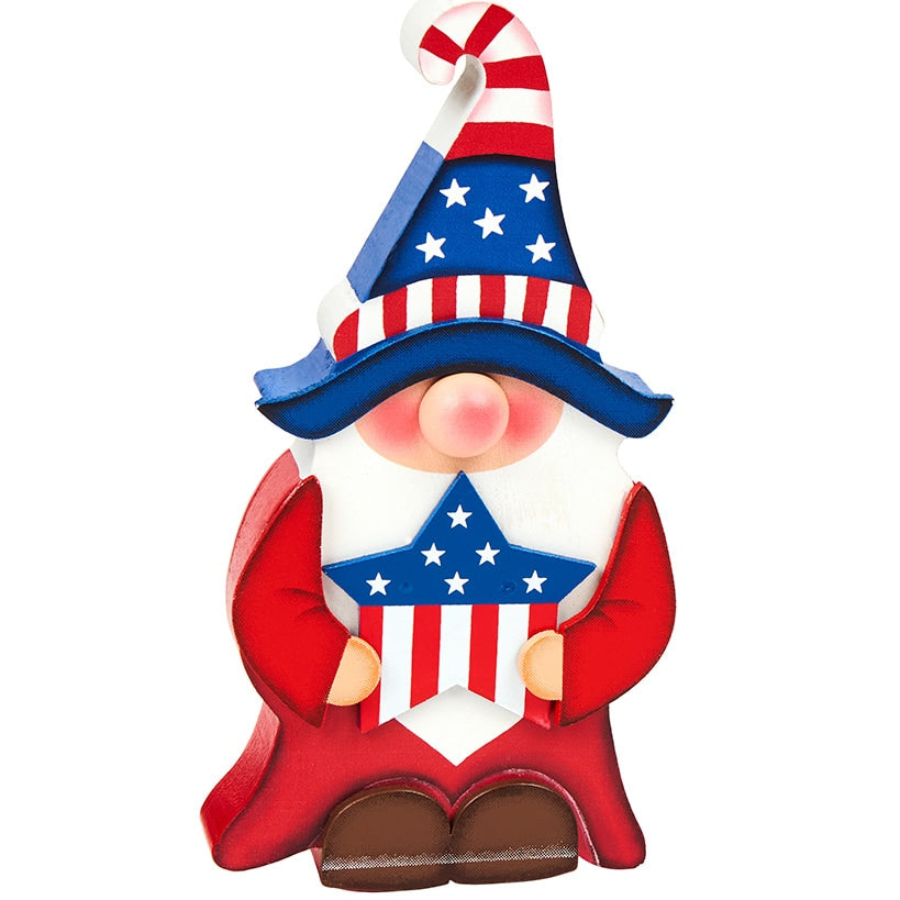 Americana Gnome Stars and Stripes Decor