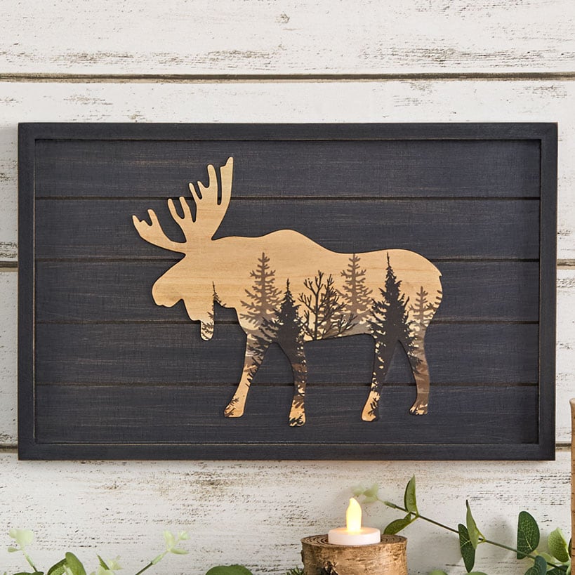 Woodland Moose Wall Decor#select-animal_moose