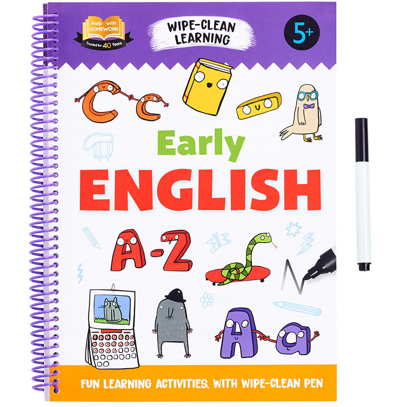 My First Wipe And Clean Workbook With Pen ABC 123 Math Or English