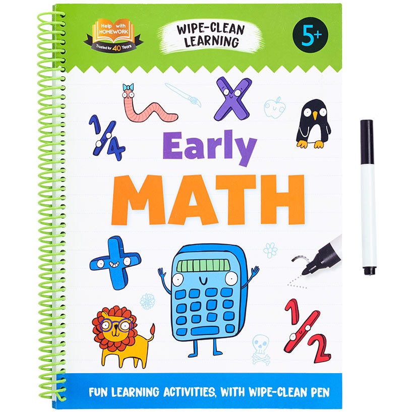 My First Wipe And Clean Workbook With Pen ABC 123 Math Or English
