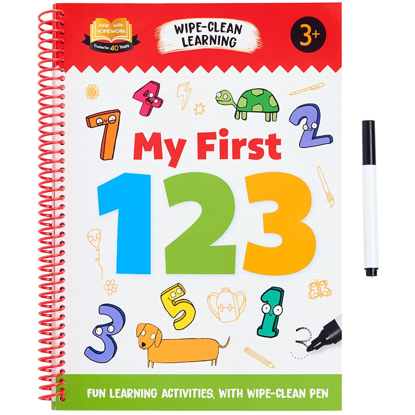 My First Wipe And Clean Workbook With Pen ABC 123 Math Or English