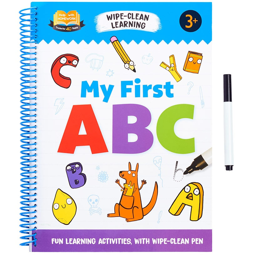 My First Wipe And Clean Workbook With Pen ABC 123 Math Or English