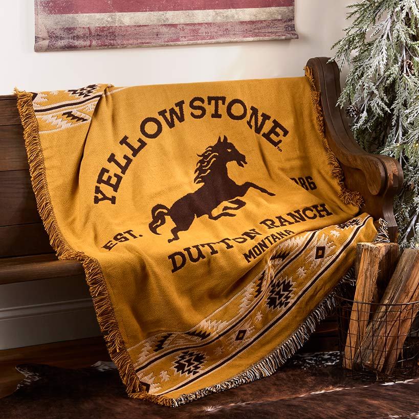 Yellowstone Woven Jacquard Throw 46" x 60"