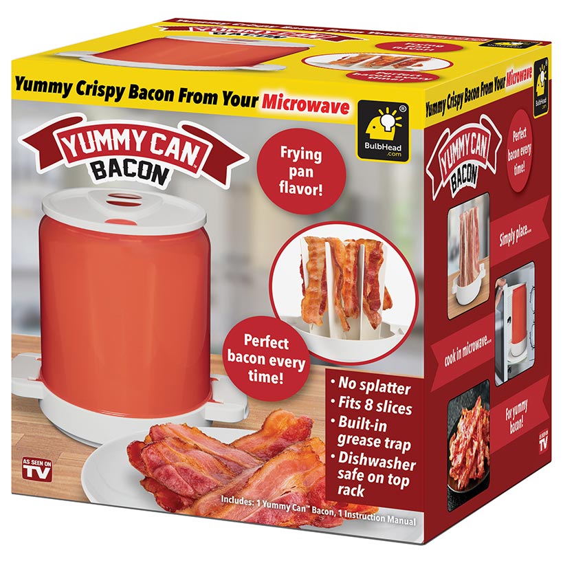Yummy Can™ Bacon - Perfect Crispy Bacon From Your Microwave